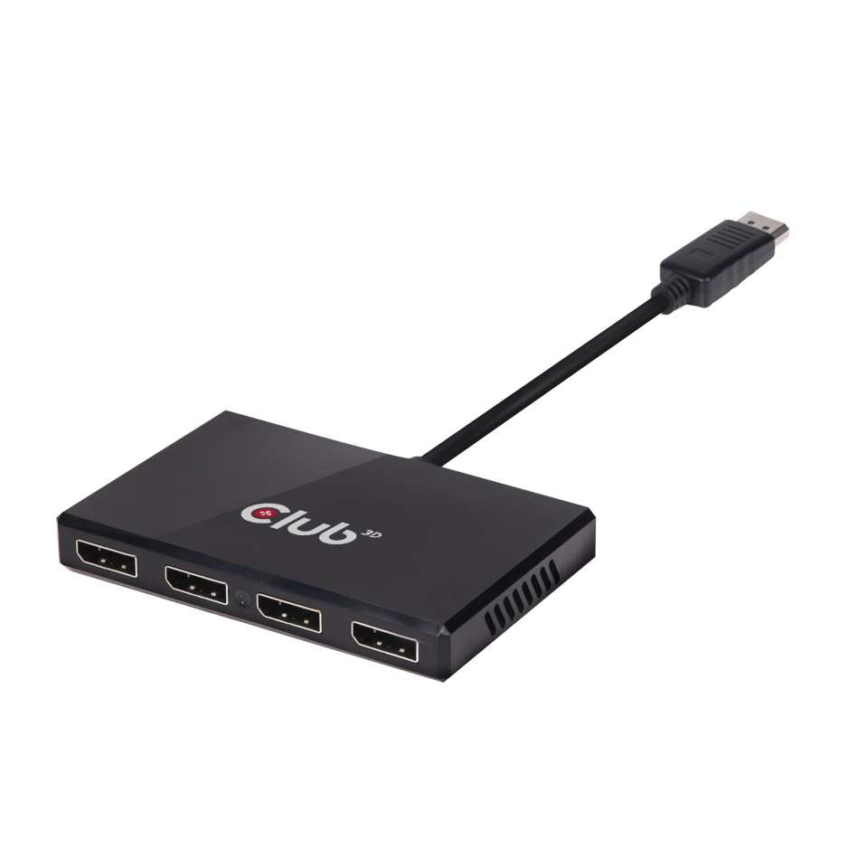 Club 3D Multi Stream Transport (MST) Hub DisplayPort 1.2 Quad Monitor USB Powered CSV-6400