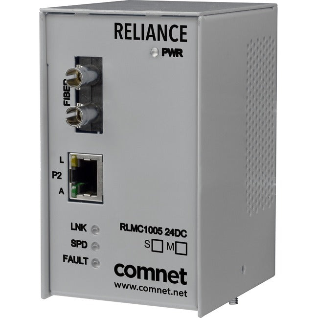 ComNet Electrical Substation-Rated 10/100 Mbps Media Converter RLMC1003M2/24DC