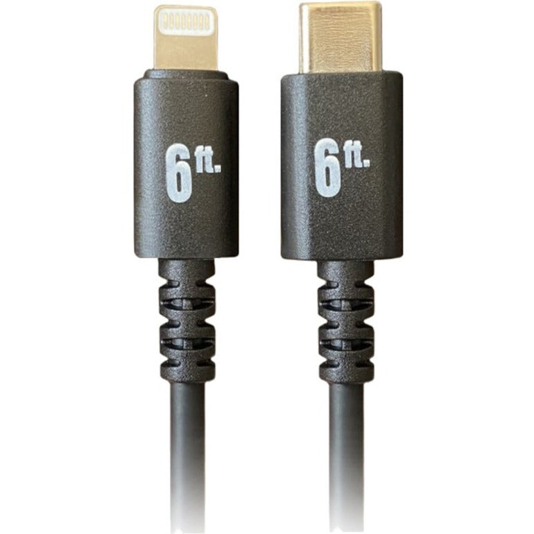 Comprehensive Pro AV/IT Integrator Series™ Lightning Male to USB-C Male Cable Black 6ft LTNG-USBC-6PROBLK