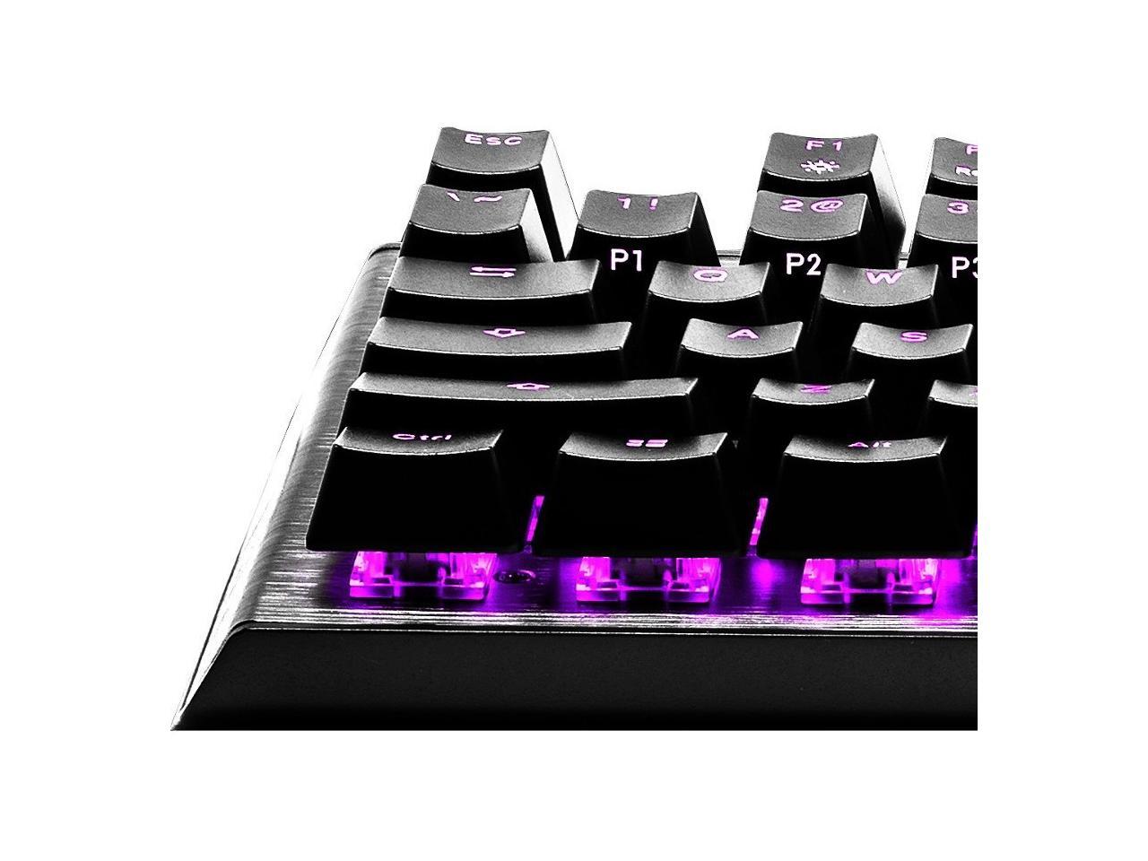 Cooler Master Ck-530-Gktl1-Us Usb Wired Gaming Keyboard W/ Blue Switch (Gunmetal Black)