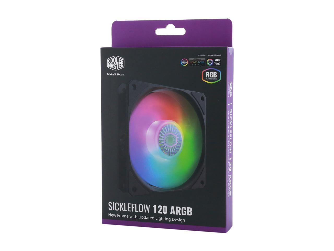 Cooler Master Mfx-B2Dn-18Npa-R1 Sickleflow 120 V2 Addressable Rgb Square Frame Fan, Individually