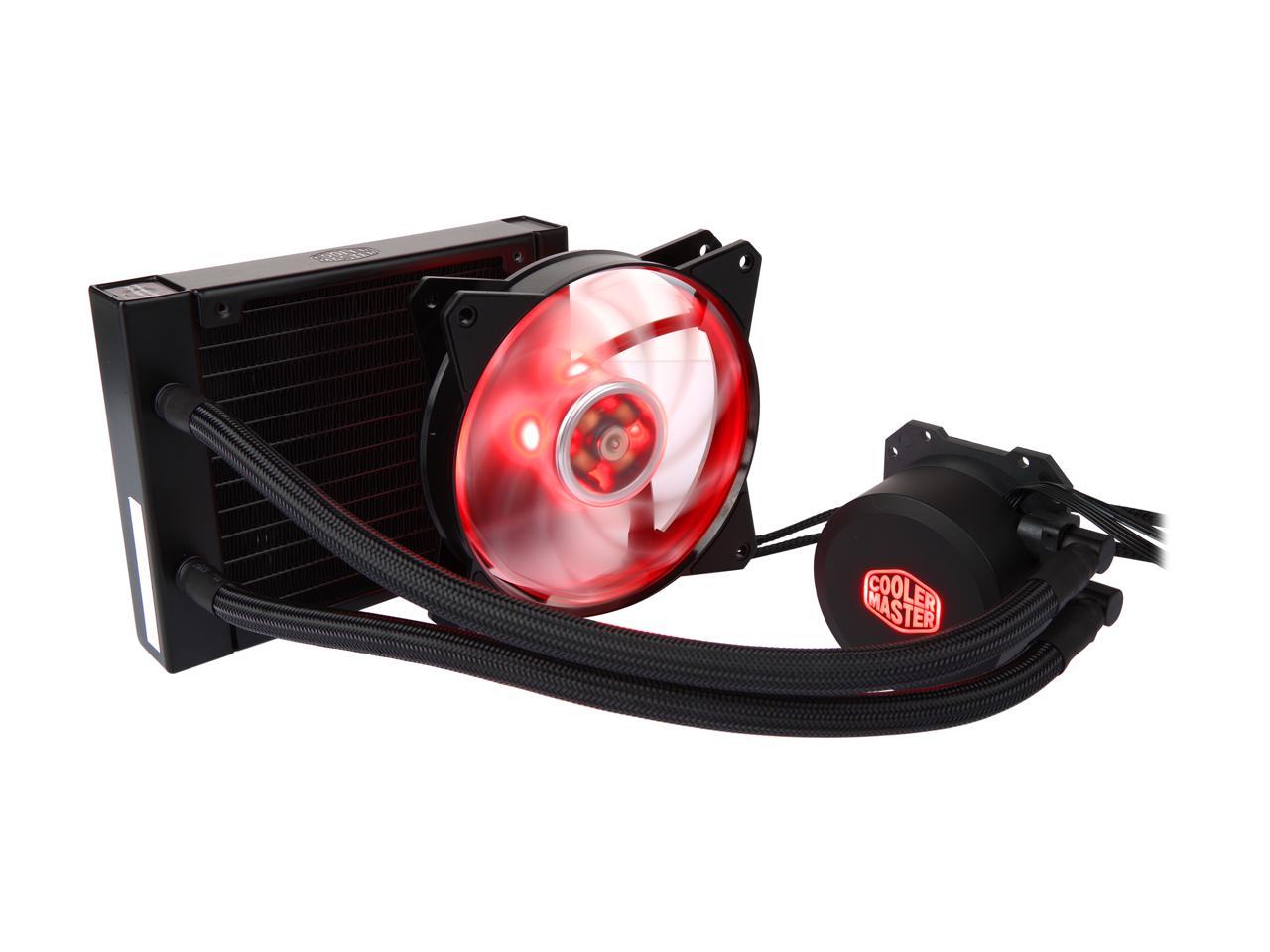 Cooler Master Masterliquid Ml120L Rgb Close-Loop Cpu Liquid Cooler, 120Mm Radiator, Dual Chamber Rgb