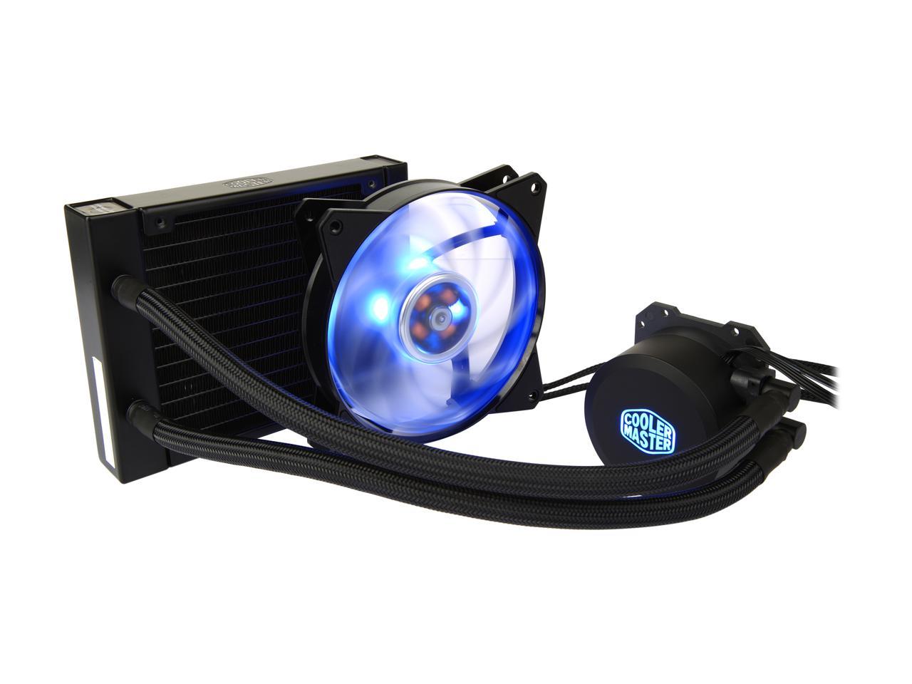 Cooler Master Masterliquid Ml120L Rgb Close-Loop Cpu Liquid Cooler, 120Mm Radiator, Dual Chamber Rgb