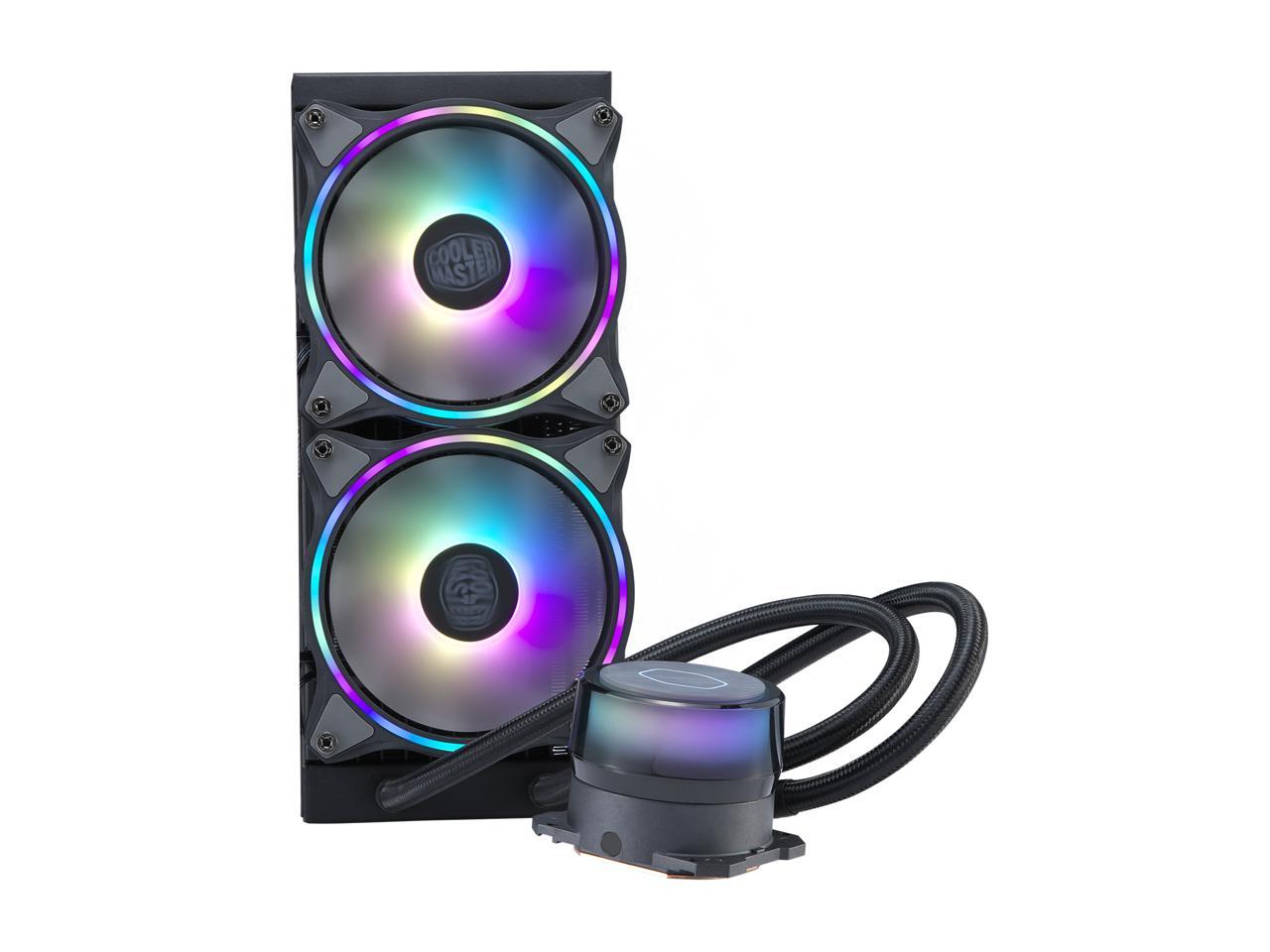 Coolermaster Masterliquid Ml240 Illusion, Translucent Dome, 3Rd Gen Dual Chamber Pump, 240 Radiator, Mlx-D24M-A18P2-R1