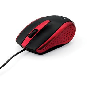 Corded Notebook Optical Mouse,Red