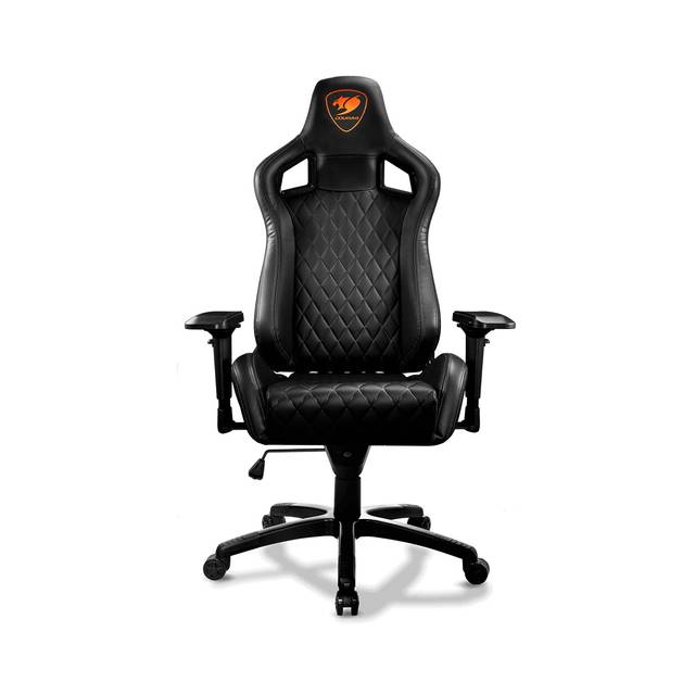Cougar Armor S (Black) Luxury Gaming Chair With Breathable Premium Pvc Leather And Body-Embracing High Back Design