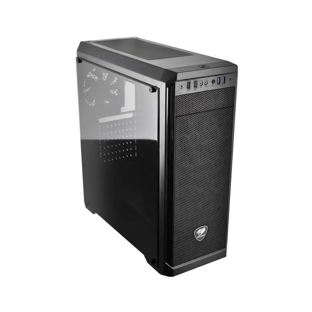 Cougar Mx330-G Mx330 Mid Tower Case With Full Tempered Glass Window And Usb 3.0