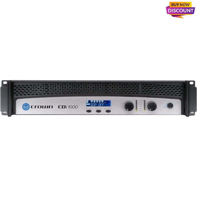 Crown 1000 Amplifier - 1000 W RMS - 2 Channel - Black, Silver NCDI1000VM