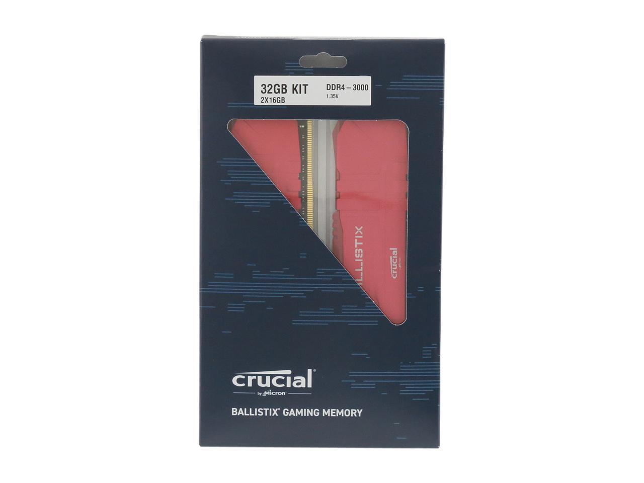 Crucial Ballistix 3600 Mhz Ddr4 Dram Desktop Gaming Memory Kit 16Gb (8Gbx2) And 32Gb (16Gbx2)