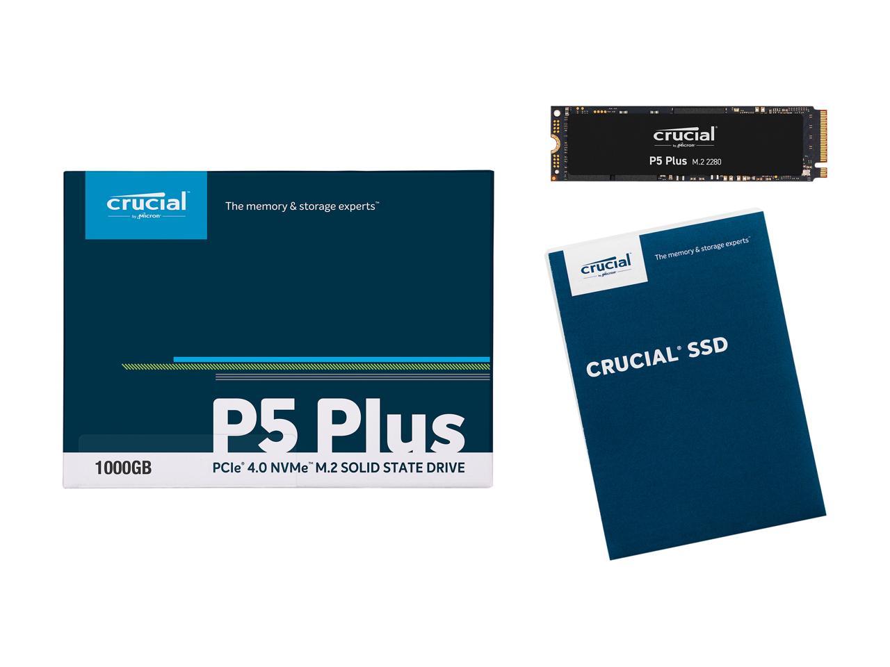 Crucial P5 Plus CT1000P5PSSD8 1 TB Solid State Drive - M.2 2280 Internal - PCI Express NVMe (PCI Express NVMe 4.0 x4)