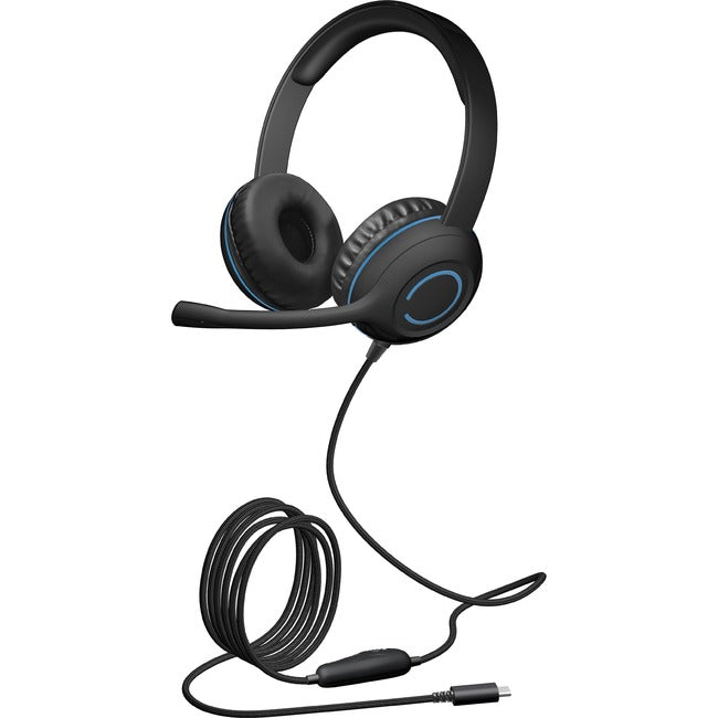 Cyber Acoustics AC-5014 USB-C Stereo Headset - TuffCord K-12 Classroom | TecISoft