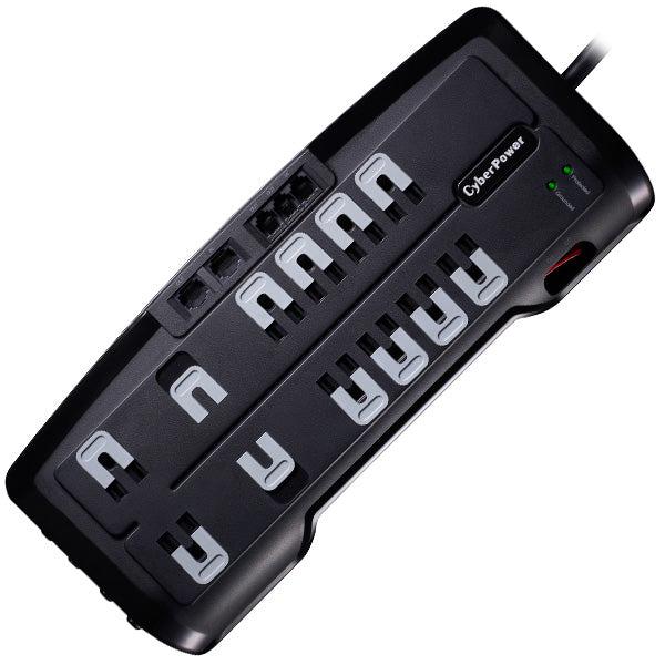 Cyberpower Csht1208Tnc2 Surge Protector Black 12 Ac Outlet(S) 125 V 1.8 M