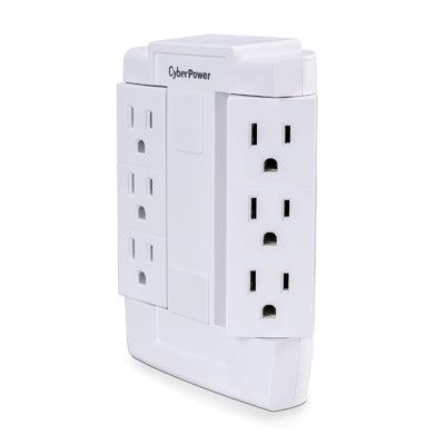 Cyberpower Gt600P Power Plug Adapter Nema 5-15P Nema 5-15R White