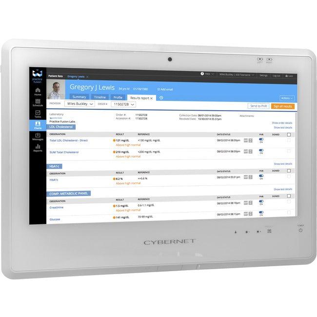 Cybernet CyberMed S S20 All-in-One Computer - Intel Core i5 6th Gen i5-6200U - 8 GB - 128 GB SSD - 19.5 HD+ Touchscreen - Desktop - White" CYBERMED-S20
