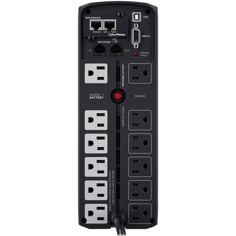 Cyberpower Cp1500Pfclcd Uninterruptible Power Supply (Ups) Line-Interactive 1.5 Kva 900 W 10 Ac Outlet(S)