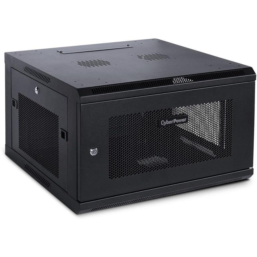 Cyberpower Cr6U61001 Rack Cabinet 6U Wall Mounted Rack Black