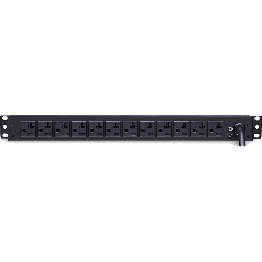 Cyberpower Rkbs20St6F12R Surge Protector Black 18 Ac Outlet(S) 120 V 4.57 M