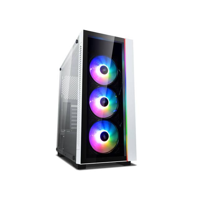 Deepcool Matrexx 55 3V Add-Rgb 3F White Atx Mid Tower/Front Panel And Side Panel Tempered Glass/