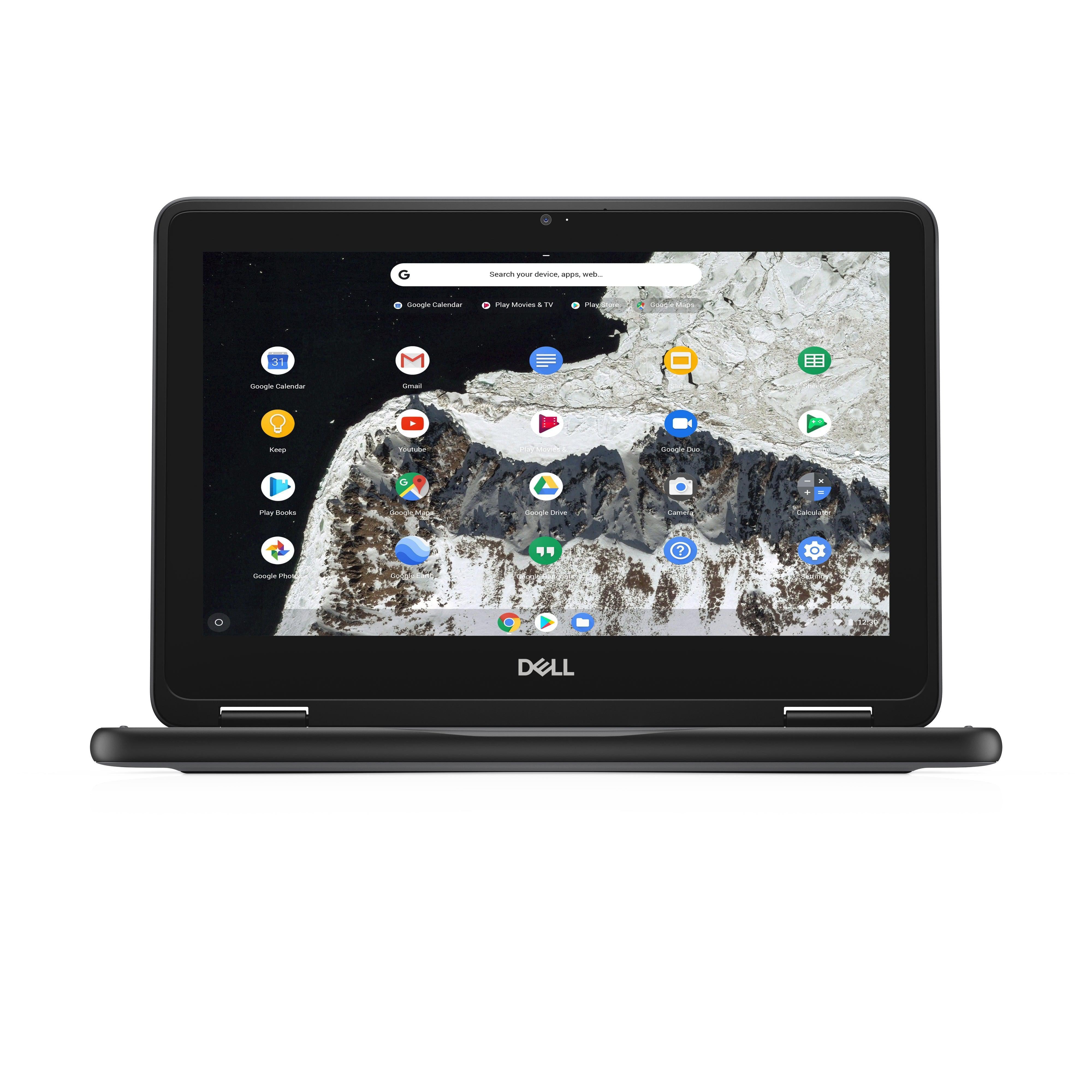Dell Chromebook 3100 2-In-1 29.5 Cm (11.6") Touchscreen Hd Intel® Celeron® N 4 Gb Lpddr4-Sdram 64 Gb Emmc Wi-Fi 5 (802.11Ac) Chrome Os Black, Grey