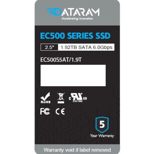 Dataram EC500 240 GB Rugged Solid State Drive - 2.5 Internal - SATA (SATA/600) - Mixed Use" EC500S5AT/240G