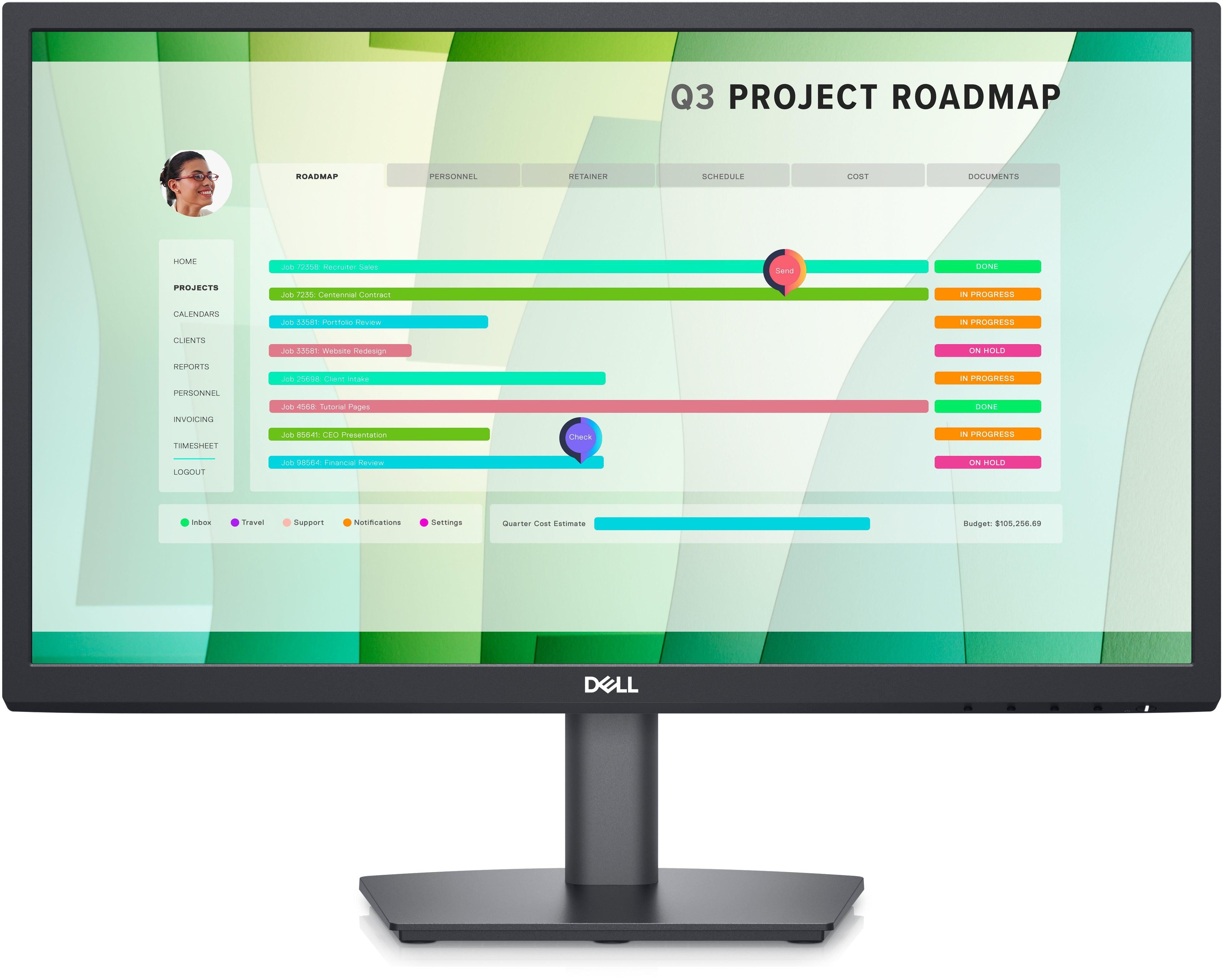 Dell 22 Monitor: E2223HN - Full HD VA Panel Display | TechSoft DELL-E2223HN