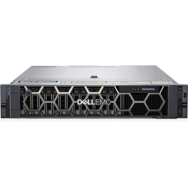 Dell EMC PowerEdge R550 2U Rack-mountable Server - 1 x Intel Xeon Silver 4310 2.10 GHz - 32 GB RAM - 2 TB HDD - (1 x 2TB) HDD Configuration - Serial ATA/600, Serial Attached SCSI (SAS) Controller XT5T8