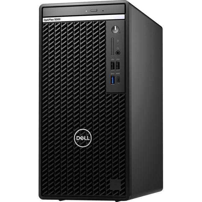 Dell OptiPlex 5000 Desktop Computer - Intel Core i5 12th Gen i5-12500 - vPro Technology - 8 GB - 256 GB SSD - Tower - Black HYDM3