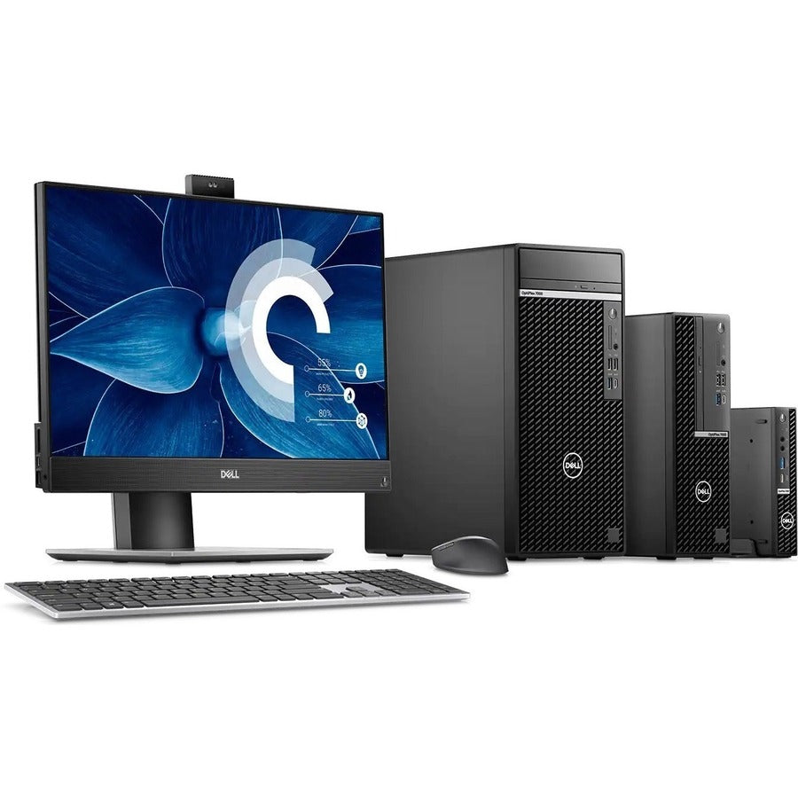 Dell OptiPlex 7000 Desktop Computer - Intel Core i7 12th Gen i7-12700T - vPro Technology - 16 GB - 512 GB SSD - Micro PC - Black GXV4K