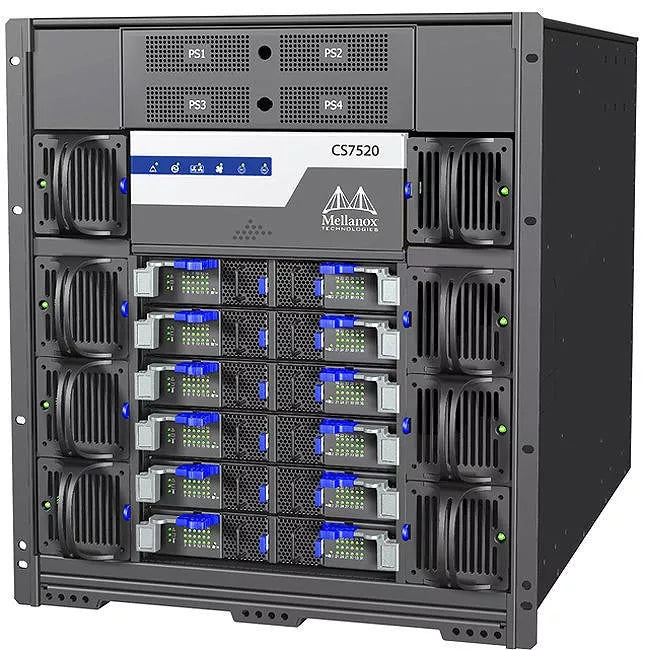 EDR InfiniBand Switch - 216-Port Data Center Chassis | NVIDIA MCS7520