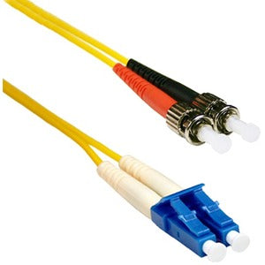 ENET 15M ST/LC Duplex Single-mode 9/125 OS1 or Better Yellow Fiber Patch Cable 15 meter ST-LC Individually Tested STLC-SM-15M-ENC