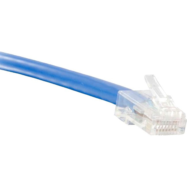 ENET Cat5e Blue 10 Foot Non-Booted (No Boot) (UTP) High-Quality Network Patch Cable RJ45 to RJ45 - 10Ft C5E-BL-NB-10-ENC