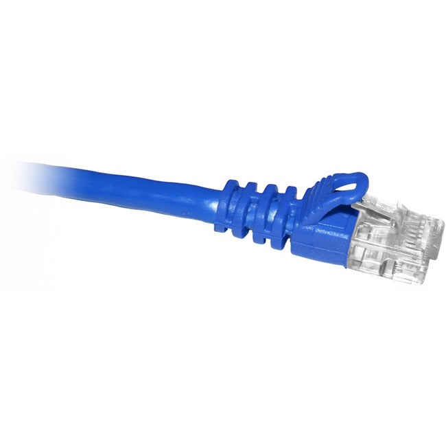 ENET Cat6 Blue 1 Foot Patch Cable with Snagless Molded Boot (UTP) High-Quality Network Patch Cable RJ45 to RJ45 - 1Ft C6-BL-1-ENC