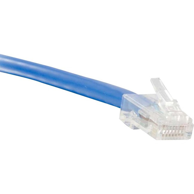 ENET Cat6 Blue 4 Foot Non-Booted (No Boot) (UTP) High-Quality Network Patch Cable RJ45 to RJ45 - 4Ft C6-BL-NB-4-ENC