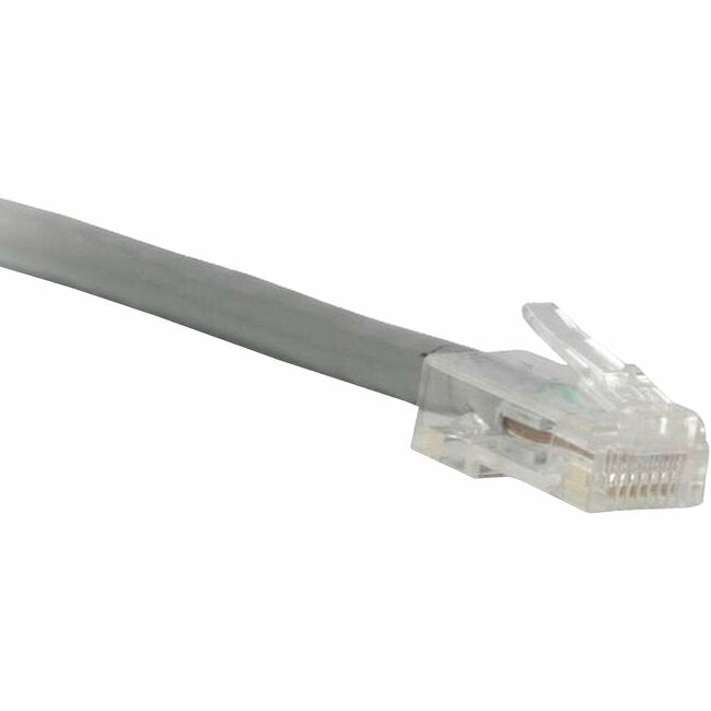 ENET Cat6 Gray 40 Foot Non-Booted (No Boot) (UTP) High-Quality Network Patch Cable RJ45 to RJ45 - 40Ft C6-GY-NB-40-ENC