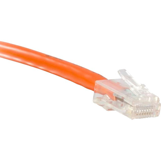 ENET Cat6 Orange 3 Foot Non-Booted (No Boot) (UTP) High-Quality Network Patch Cable RJ45 to RJ45 - 3Ft C6-OR-NB-3-ENC