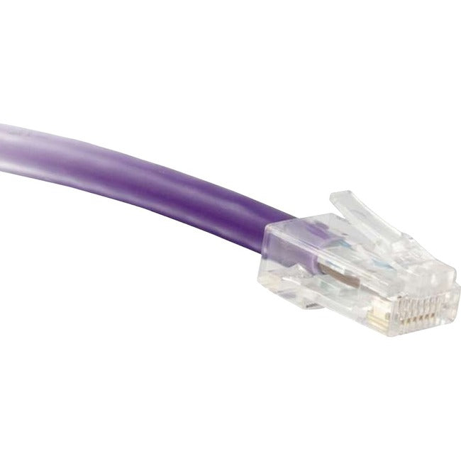 ENET Cat6 Purple 75 Foot Non-Booted (No Boot) (UTP) High-Quality Network Patch Cable RJ45 to RJ45 - 75Ft C6-PR-NB-75-ENC