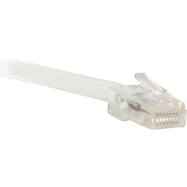 ENET Cat6 White 20 Foot Non-Booted (No Boot) (UTP) High-Quality Network Patch Cable RJ45 to RJ45 - 20Ft C6-WH-NB-20-ENC
