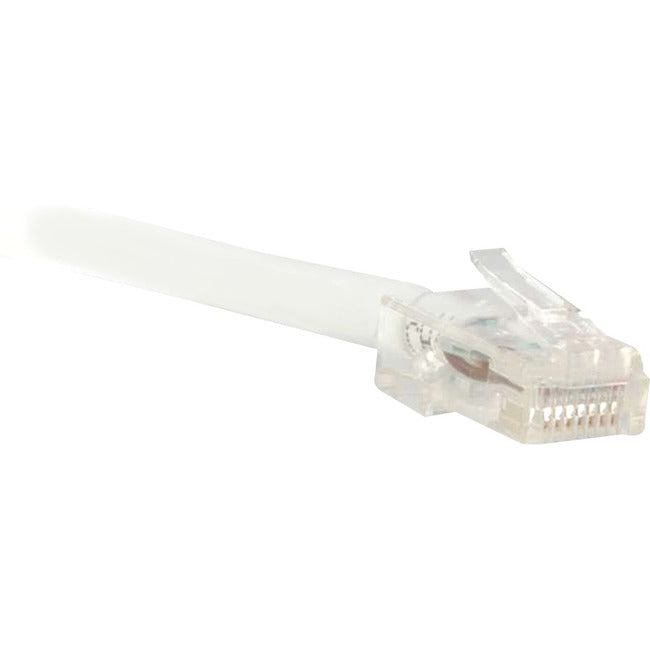 ENET Cat6 White 25 Foot Non-Booted (No Boot) (UTP) High-Quality Network Patch Cable RJ45 to RJ45 - 25Ft C6-WH-NB-25-ENC