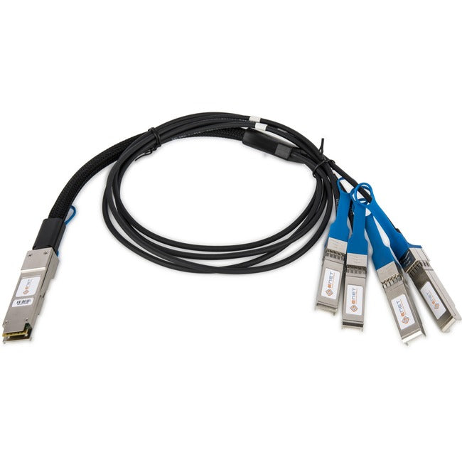 ENET Cisco Compatible QSFP-4SFP10G-CU3M TAA Compliant Functionally Identical QSFP+ to 4x SFP+ Breakout Direct-Attach Cable Passive 3m QSFP-4SFP10G-CU3M-ENC