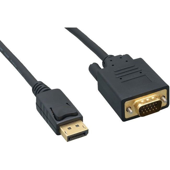 ENET DisplayPort Male to VGA Male Active Cable 10FT 28 AWG Black DPM-VGAM-10F