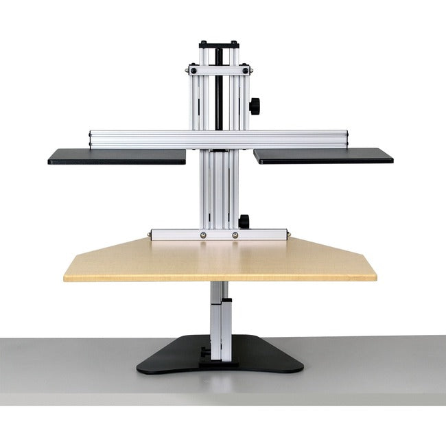 ERGO DESKTOP Dual Kangaroo Sit and Stand Workstation Maple Minimally Assembled ED-DK-MAP-5B