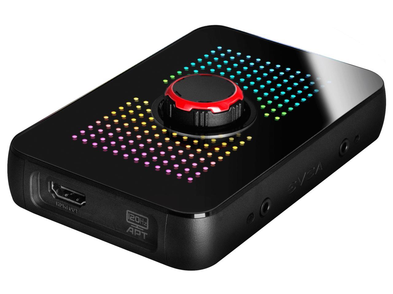 Evga Xr1 Capture Device, Certified For Obs, Usb 3.0, 4K Pass Through, Argb, Audio Mixer