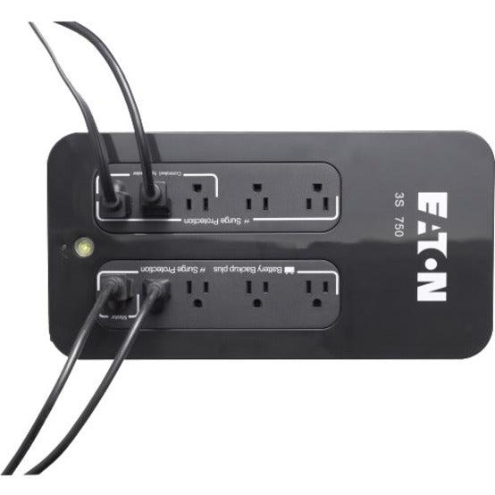 Eaton 3S Standby (Offline) 0.75 Kva 450 W 10 Ac Outlet(S)