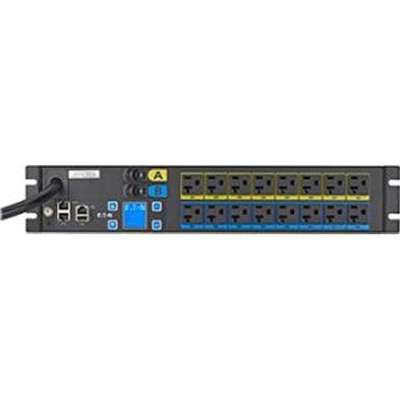 Eaton Metered Input rack PDU, 2U, L5-30P input, 10 ft cord, Single-phase, 100-127V, Outlets: (16) 5-20R EMIU05-10