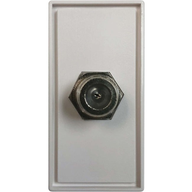 Eaton Tripp Lite Series 1-Port European-Style Insert, Coax Coupler (F/F), 22.5 x 45 mm, White, TAA N042E-WHM-C1