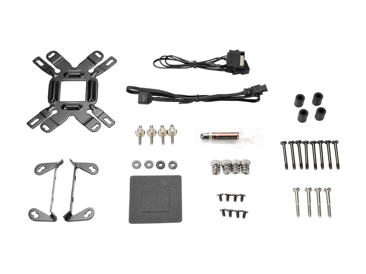 Enermax Liqmax Iii 120 Performance, All-In-One Cpu Liquid Cooler For Am4 / Lga1200, 120Mm Radiator, Dual-Chamber Water Block, Dual-Convex Blade Fan