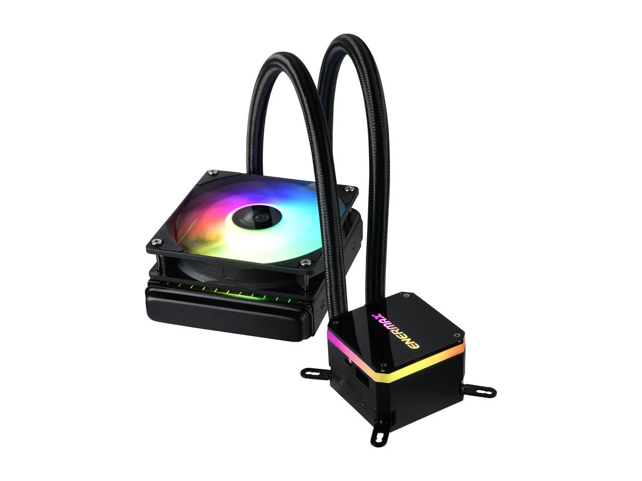 Enermax Liqmax Iii Argb 120, Addressable Rgb All-In-One Cpu Liquid Cooler For Am4 / Lga1200, 120Mm