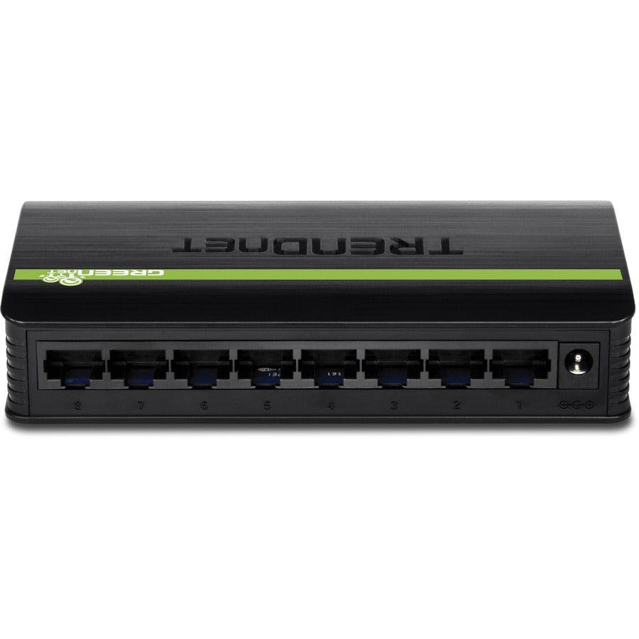 Ethernet Switches - 8-Port Energy Efficient Desktop Switch | TRENDnet TE100-S8