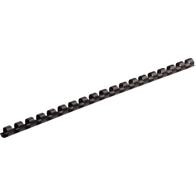 Fellowes Plastic Comb Binding - Round Back, 1/4 in, 20 Sheet, Black 52320