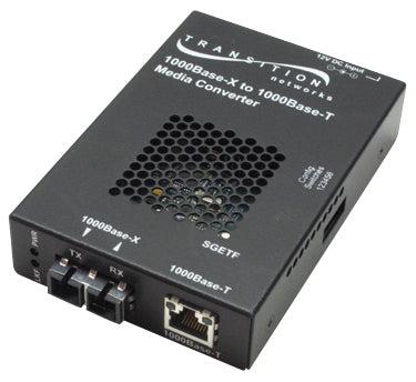 Fiber Ethernet Media Converter - 1000BASE-T to 1000BASE-SX Multimode | TecisOft SGETF1013-110-NA